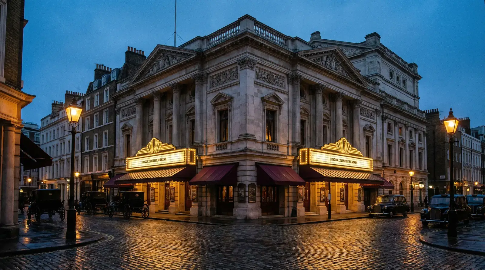日本有码 - 伦敦西区剧院建筑夜景